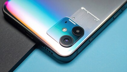 Smartphone camera module close-up