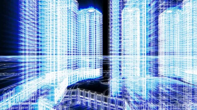 Visionary Future-City Skyscrapers in Urban BIM Planning with Innovative Architecture, Smart Infrastructure Layout and High-Tech Urban Grid Modeling