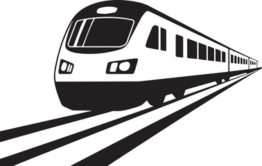Naklejka premium modern high speed train vector illustration for transportation design and travel marketing