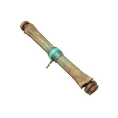 Enchanting Ancient Scroll with Glowing Seal - Magical Artifact