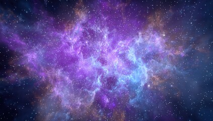 Vast nebula, swirling hues of cosmic clouds