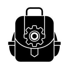 Backpack with Gear Vector Flat and Clean