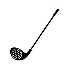 Golf Club and Tee Icon Vector Flat and Clean