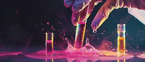 abstract background with colorful lights