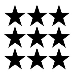 Rating Five Stars Vector Flat and Clean