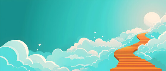 abstract background with clouds