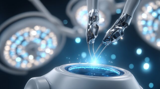 Sterilization process in an empty operating room hospital setting medical photography clean environment aerial view surgical equipment focus