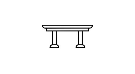 A table with four legs