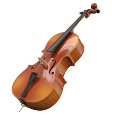 Fototapeta premium Beautiful cello isolated on white. Classic musical instrument