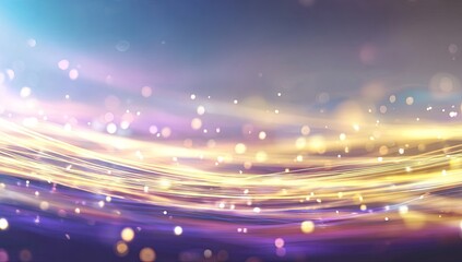 Abstract swirling light trails, bokeh effect