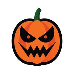 Spooky Jack-o'-Lantern Vector Design