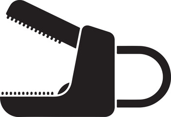 Black silhouette of a stapler