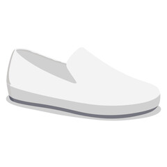 white shoe isolated on white