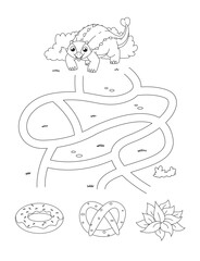 Ankylosaurus Maze Puzzle Activity for Kids