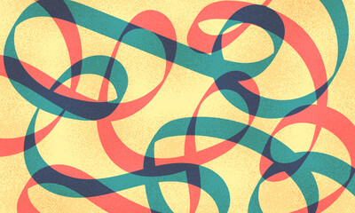 Obraz premium Fun colorful abstract background in doodle style. Simple playful design with hand drawn overlay shapes. Children style colored scribble banner background with doodle rough lines. Playful abstract bg