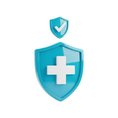 Fototapeta premium 3D isometric wifi security shield with checkmark icon single png