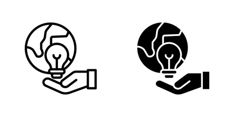 Global Initiatives multiple icon set of two.line and glyph vector illustration