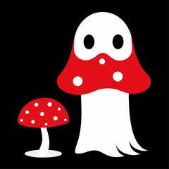 A whimsical digital artwork featuring vibrant yellow cyan and magenta elements against a deep black background for creative projects