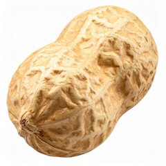 Obraz premium Roasted peanuts, A close-up of peanuts, capturing their natural appeal and potential for delicious culinary creations, Peanut in white background
