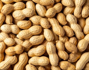 Roasted peanuts, A close-up of peanuts, capturing their natural appeal and potential for delicious culinary creations, Peanut in white background