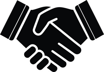 handshake icon vector illustration