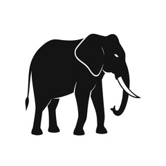 elephant silhouette vector illustration