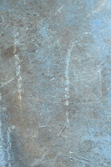 Textura plástica suja manchada e corroída velha. Plástico antigo azul