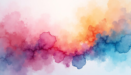 watercolor textured colorful painterly vibrant background