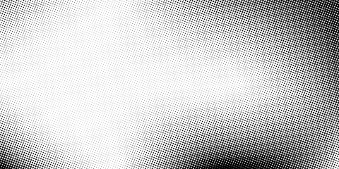 Halftone faded gradient texture. Grunge halftone grit background. White and black sand noise wallpaper. Retro pixilated vector backdrop