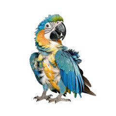 blue and yellow macaw