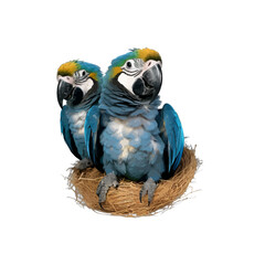 blue and yellow macaw