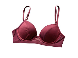 Maroon bra for smart girls and ladies . New fashion cloths for womens isolated on transparent background.