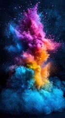 Vibrant Explosion of Color: A Symphony of Hues in Motion