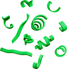 Dynamic Green 3D Shapes in Abstract Form