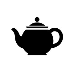 Minimalist Black Teapot Silhouette Clipart Transparent Graphic