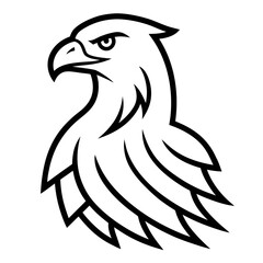 eagle head vector illustration