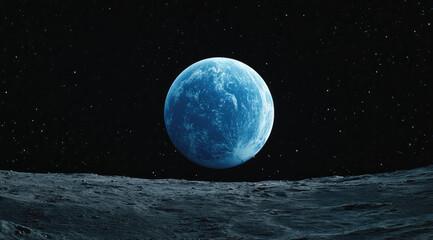 Obraz premium Celestial Horizon - Orbital Vantage Point