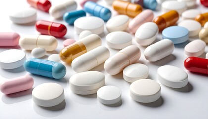 Assorted pills and capsules