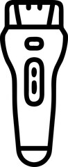 trimmer vector icon on white or transparent background. Toilet and washroom items Stroke icon collections. Editable Stroke icon collection Outline icon.