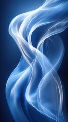 Naklejka premium Abstract Blue Swirls: A Symphony of Light and Shadow