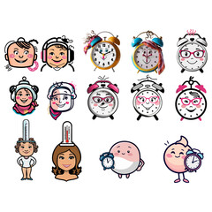 menopause vector illustration white background