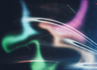 Abstract warm light leaks photo overlay effect filter, film grain texture with noise scratches dust background, grungy noisy color gradients shape backdrop design, digital noise background