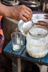 Some teacup on the table in the shop