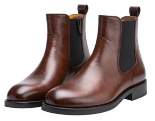  Classic Dark Brown Chelsea Boots Side by Side Front Angle View