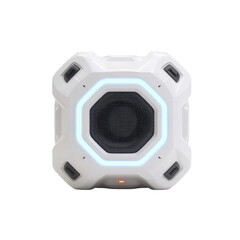 Fototapeta premium Modern Portable Bluetooth Speaker with Stylish Design and LED Light for Outdoor and Indoor Use