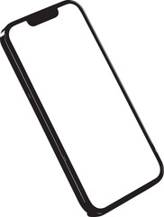 Mobile phone on white background