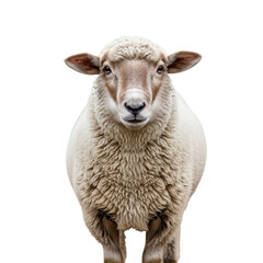 Obraz premium Sheep on isolated background look at camera