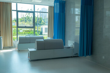 Medical equipment in hospital consultation rooms