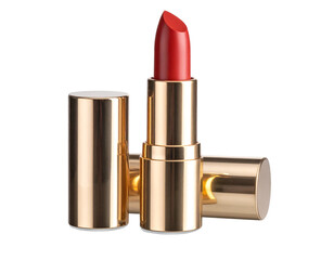 Obraz premium Open Bullet Lipstick Standing Upright with Reflection Effect PNG