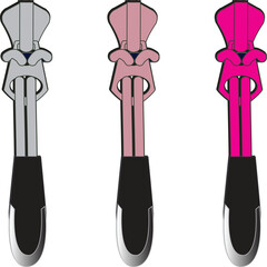 zipper illustration vector